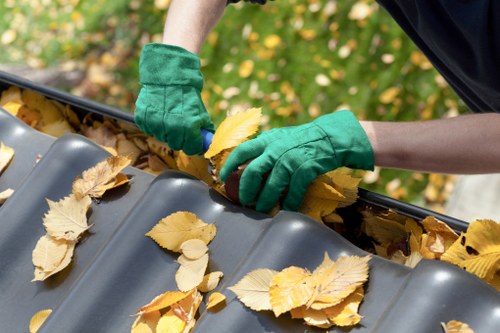 Crew wearing PPE during commercial waste collection