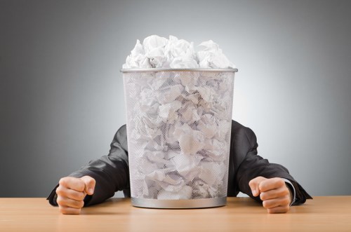 Professional waste removal team